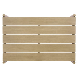 Safavieh DORIANNA Aluminum Patio Coffee Table - Stylish Sand Finish for Modern Outdoor Living & Relaxation CPT4006A
