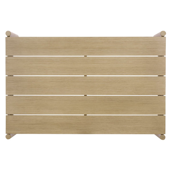Safavieh DORIANNA Aluminum Patio Coffee Table - Stylish Sand Finish for Modern Outdoor Living & Relaxation CPT4006A
