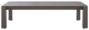 Safavieh DONALDO Aluminum Outdoor Coffee Table – Stylish Dark Grey Design for Patios, Decks & Gardens CPT4012A