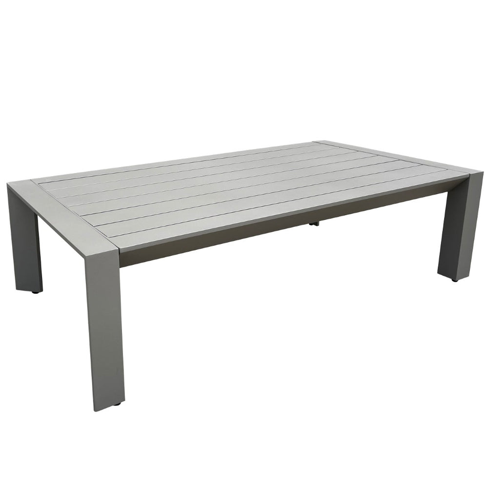 Safavieh DONALDO Aluminum Outdoor Coffee Table – Stylish Dark Grey Design for Patios, Decks & Gardens CPT4012A