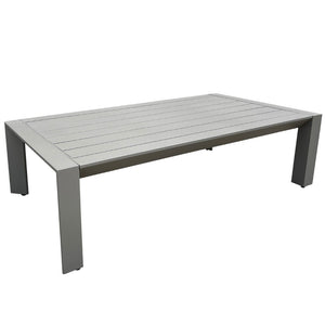 Safavieh Donaldo Aluminum Outdoor Coffee Table – Sleek Dark Grey Design For Patios And Gardens Dark Grey 100% Metal Cpt4012a