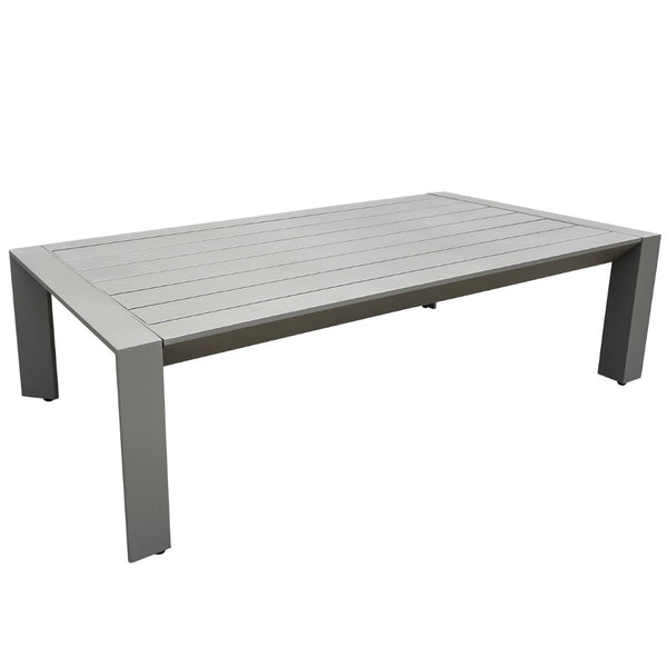 Safavieh Donaldo Aluminum Outdoor Coffee Table – Sleek Dark Grey Design For Patios And Gardens Dark Grey 100% Metal Cpt4012a