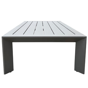 Safavieh Donaldo Aluminum Outdoor Coffee Table – Sleek Dark Grey Design For Patios And Gardens Dark Grey 100% Metal Cpt4012a