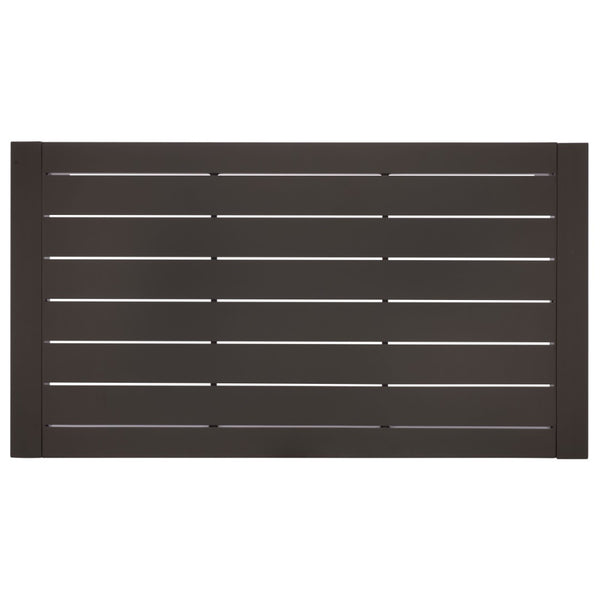 Safavieh DONALDO Aluminum Outdoor Coffee Table – Stylish Dark Grey Design for Patios, Decks & Gardens CPT4012A