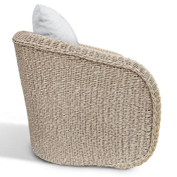 Jilina Swivel Wicker Patio Chair With Plush Outdoor Cushion, Durable Pe Rattan & Powder-Coat Frame
