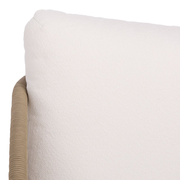 Safavieh ADELANDRA Swivel Outdoor Chair - Stylish Light Grey & White with Cozy Cushions for Patios & Gardens CPT4015A