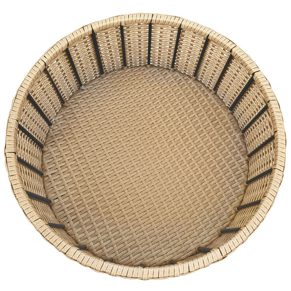 Cleandra Wicker Patio Coffee Table 36" Square — Durable Powder-Coated Frame, Uv-Resistant Rattan Weave