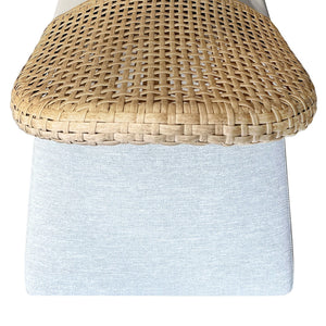 Rosalind Patio Counter Stool With Cushioned Upholstery, Durable Metal Frame & Pe Rattan Weave Finish