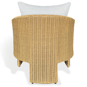 Donya Wicler Patio Chair With Weather‑Resistant Rattan, Cushioned Comfort & Sturdy Metal Frame For Outdoor Living