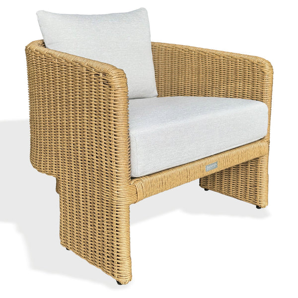 Donya Wicler Patio Chair With Weather‑Resistant Rattan, Cushioned Comfort & Sturdy Metal Frame For Outdoor Living