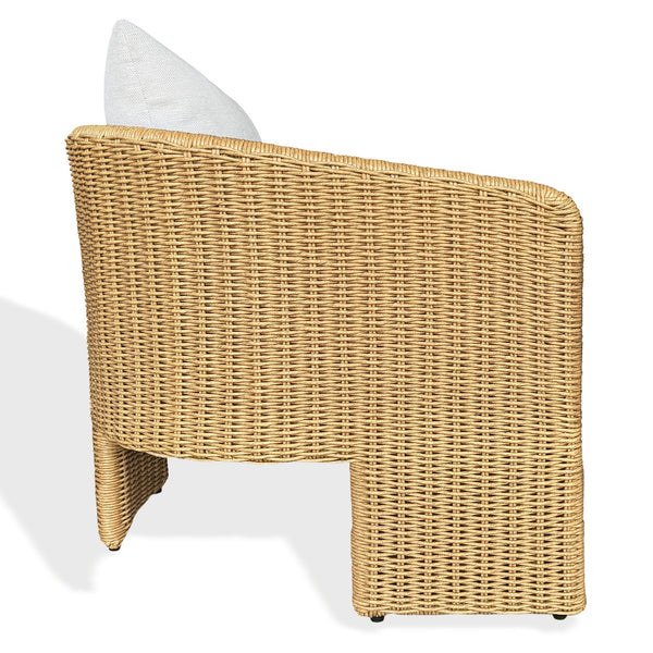 Donya Wicler Patio Chair With Weather‑Resistant Rattan, Cushioned Comfort & Sturdy Metal Frame For Outdoor Living