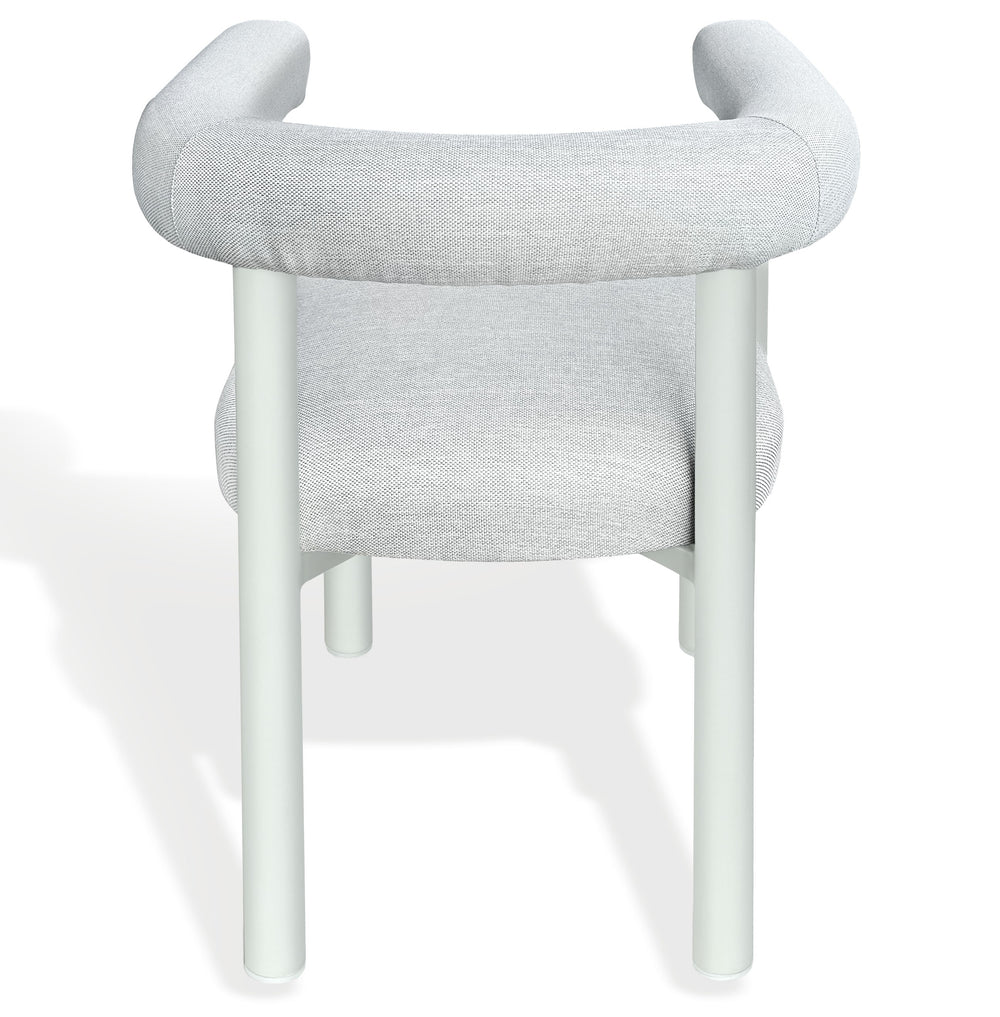 Larissa Patio Dining Chair With Weather-Resistant Upholstery, High-Density Foam And Durable Metal Frame