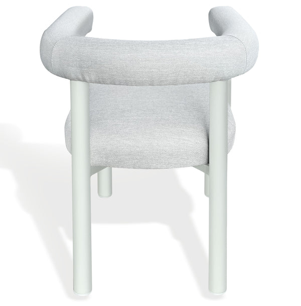Larissa Patio Dining Chair With Weather-Resistant Upholstery, High-Density Foam And Durable Metal Frame