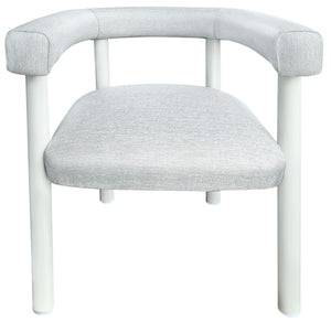 Larissa Patio Dining Chair With Weather-Resistant Upholstery, High-Density Foam And Durable Metal Frame