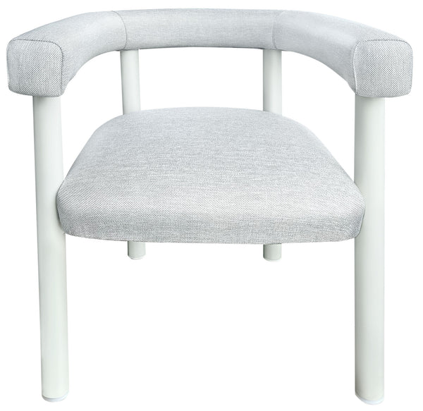 Larissa Patio Dining Chair With Weather-Resistant Upholstery, High-Density Foam And Durable Metal Frame