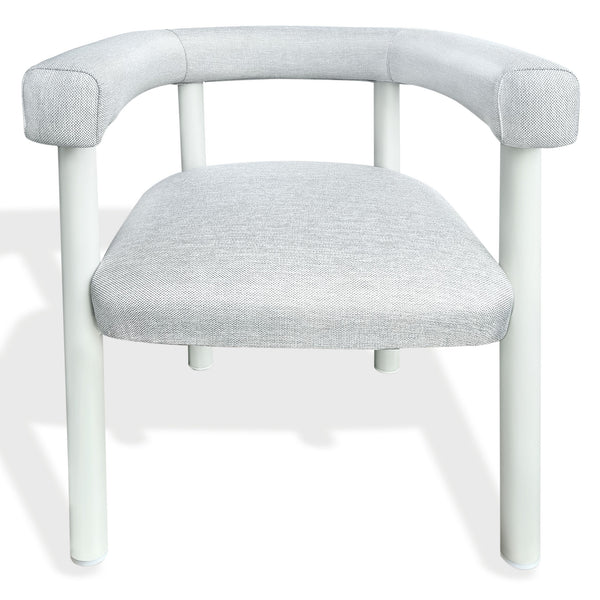 Larissa Patio Dining Chair With Weather-Resistant Upholstery, High-Density Foam And Durable Metal Frame