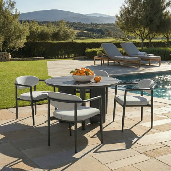 Bethlyn Metal Patio Dining Table — Durable Powder-Coated Square Top For 4, Weather-Resistant Outdoor Entertaining