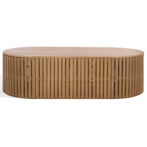 Safavieh Arielle Eucalyptus Wood Coffee Table - Elegant Natural Design For Modern & Classic Interiors Natural Wood Cpt5001a