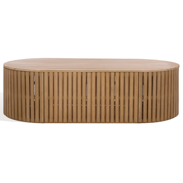 Safavieh Arielle Eucalyptus Wood Coffee Table - Elegant Natural Design For Modern & Classic Interiors Natural Wood Cpt5001a