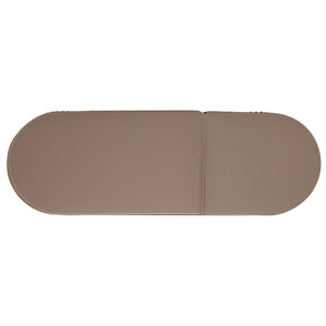 Arielle Eucalyptus Wood Sun Lounger With Cushioned Fabric Seat — Durable Outdoor Resort Style Comfort