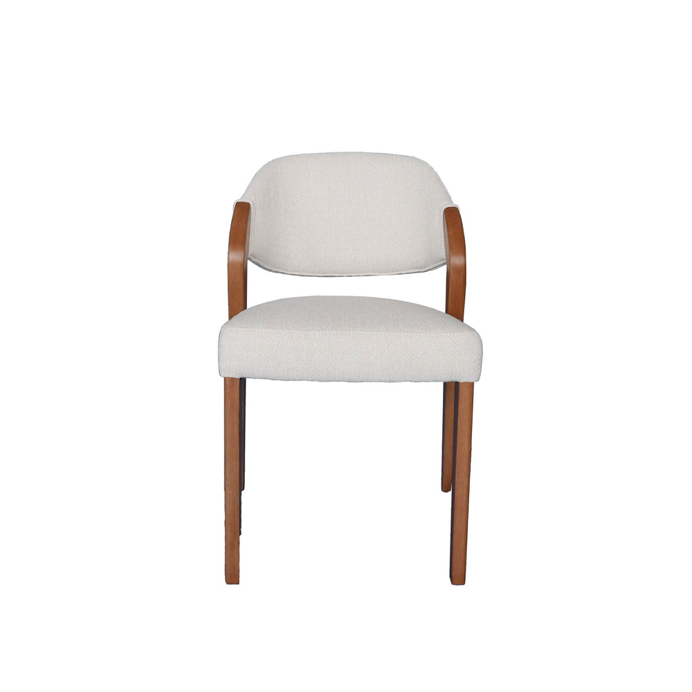 Lh Imports Paul Dining Chair – Elevate Your Home's Elegance With This Stylish, Modern Design For Every Space Grey Walnut Wood,100% Polyester Fabric,Medium Density Foam Cr024