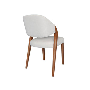 Lh Imports Paul Dining Chair – Elevate Your Home's Elegance With This Stylish, Modern Design For Every Space Grey Walnut Wood,100% Polyester Fabric,Medium Density Foam Cr024