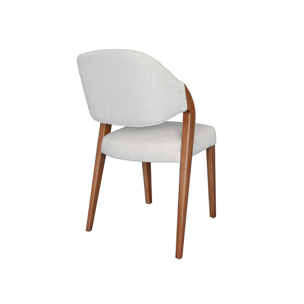 Lh Imports Paul Dining Chair – Elevate Your Home's Elegance With This Stylish, Modern Design For Every Space Grey Walnut Wood,100% Polyester Fabric,Medium Density Foam Cr024