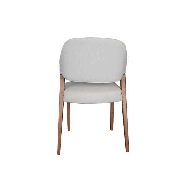 Lh Imports Paul Dining Chair – Elevate Your Home's Elegance With This Stylish, Modern Design For Every Space Grey Walnut Wood,100% Polyester Fabric,Medium Density Foam Cr024