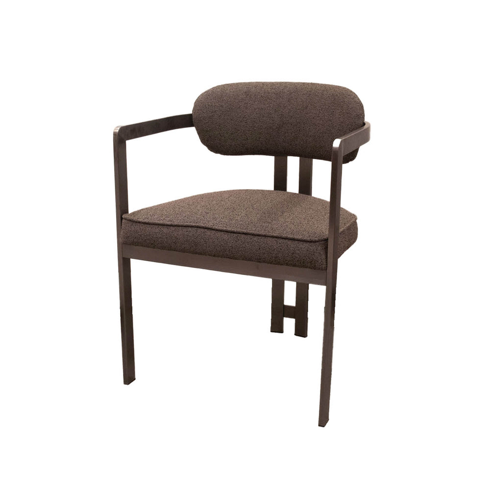 Lh Imports Style Dining Chair - Elegant Home Décor Solution For Modern Spaces, Comfort And Aesthetic Combined! Brown Carbon Metal Brown,Pu Foam,100% Polyester Fabric Cr025