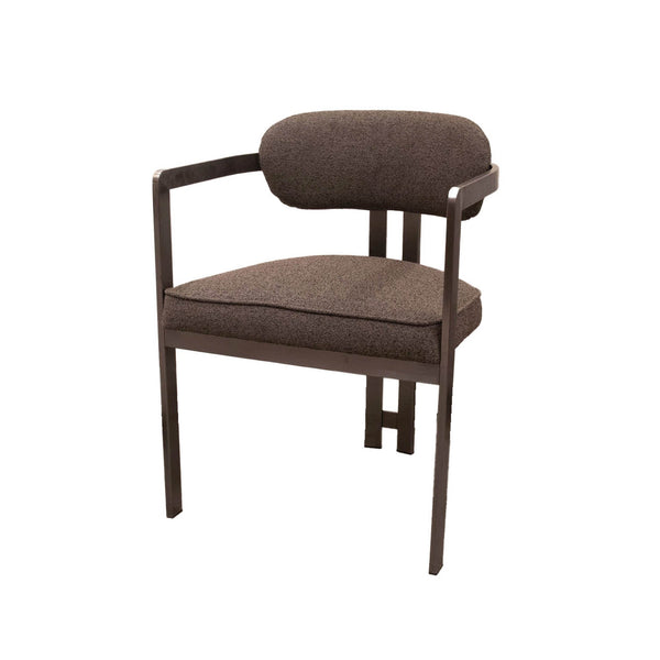 Lh Imports Style Dining Chair - Elegant Home Décor Solution For Modern Spaces, Comfort And Aesthetic Combined! Brown Carbon Metal Brown,Pu Foam,100% Polyester Fabric Cr025