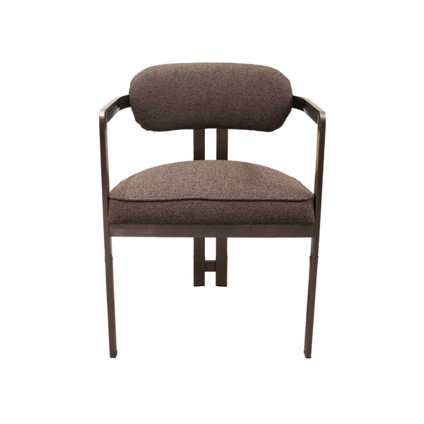 Lh Imports Style Dining Chair - Elegant Home Décor Solution For Modern Spaces, Comfort And Aesthetic Combined! Brown Carbon Metal Brown,Pu Foam,100% Polyester Fabric Cr025