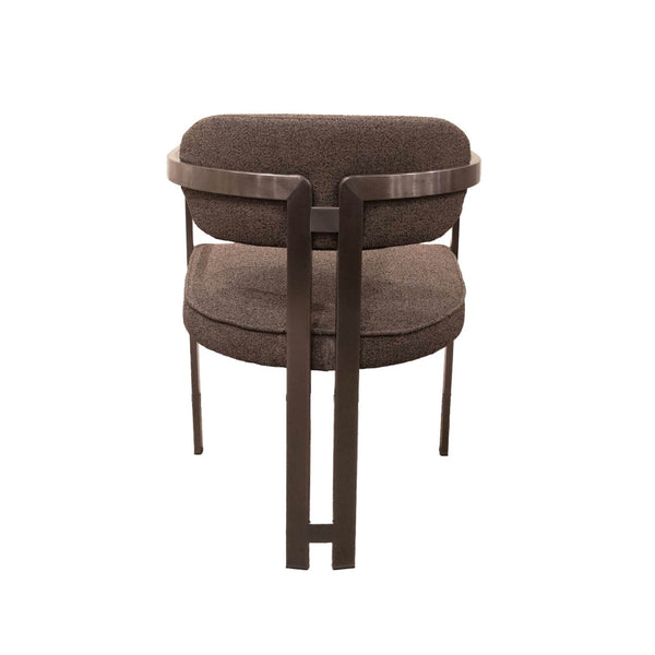 Lh Imports Style Dining Chair - Elegant Home Décor Solution For Modern Spaces, Comfort And Aesthetic Combined! Brown Carbon Metal Brown,Pu Foam,100% Polyester Fabric Cr025