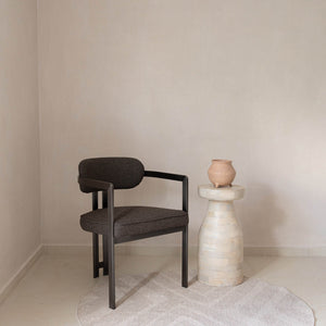 Lh Imports Style Dining Chair - Elegant Home Décor Solution For Modern Spaces, Comfort And Aesthetic Combined! Brown Carbon Metal Brown,Pu Foam,100% Polyester Fabric Cr025