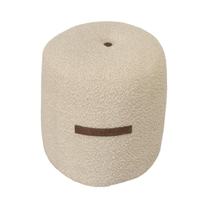 Lh Imports Cushy Ottoman - Stylish And Comfortable Accent Piece For Home Decor And Relaxation Needs White Foam,Plywood,Fabric,Pu Leather Cr033