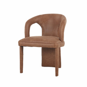Lh Imports Naomi Dining Chair - Versatile Elegance To Enhance Your Dining Space With Chic Comfort And Style Brown Pine,Plywood,Pu Leather,Foam,Dacron Cr042-cog