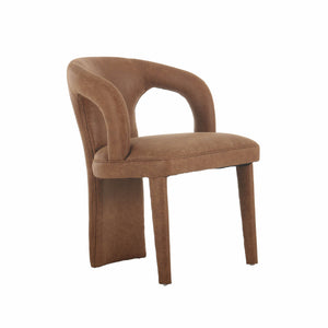 Lh Imports Naomi Dining Chair - Versatile Elegance To Enhance Your Dining Space With Chic Comfort And Style Brown Pine,Plywood,Pu Leather,Foam,Dacron Cr042-cog