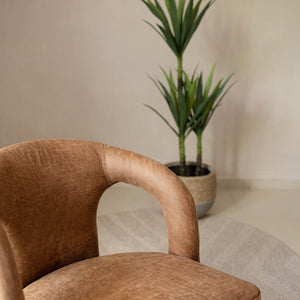 Lh Imports Naomi Dining Chair - Versatile Elegance To Enhance Your Dining Space With Chic Comfort And Style Brown Pine,Plywood,Pu Leather,Foam,Dacron Cr042-cog