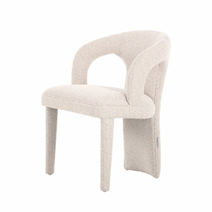 Lh Imports Naomi Dining Chair - Versatile Elegance To Enhance Your Dining Space With Chic Comfort And Style Beige Pine,Plywood,Polyester,Foam,Dacron Cr042-nat