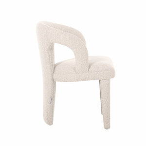 Lh Imports Naomi Dining Chair - Versatile Elegance To Enhance Your Dining Space With Chic Comfort And Style Beige Pine,Plywood,Polyester,Foam,Dacron Cr042-nat