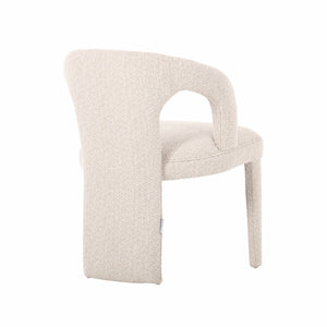 Lh Imports Naomi Dining Chair - Versatile Elegance To Enhance Your Dining Space With Chic Comfort And Style Beige Pine,Plywood,Polyester,Foam,Dacron Cr042-nat