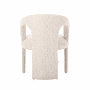 Lh Imports Naomi Dining Chair - Versatile Elegance To Enhance Your Dining Space With Chic Comfort And Style Beige Pine,Plywood,Polyester,Foam,Dacron Cr042-nat