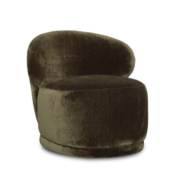 Lh Imports Rollo Club Chair - Elegant Distressed Velvet Accent For Stylish Home Decor And Comfort Green Foam,Polyester Cr047-dkg