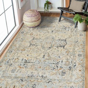 Craft Hand-knotted New Zealand Wool Oriental Area Rug Transitional Pattern Living Room Decor