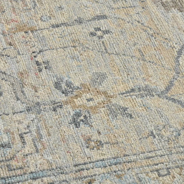 AMER Rugs Craft  CRA-2 Hand-Knotted Handmade Raw Handspun New Zealand Wool Transitional Bordered Rug Camel 10' x 14'