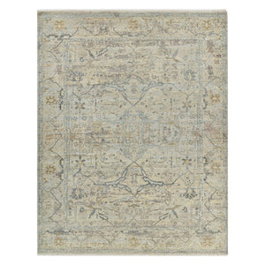 Craft Hand-knotted New Zealand Wool Oriental Rug Transitional Bordered Style for Any Room