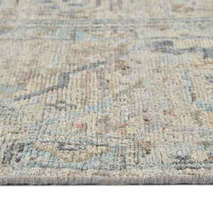 Craft Hand-knotted New Zealand Wool Oriental Rug Transitional Bordered Style for Any Room