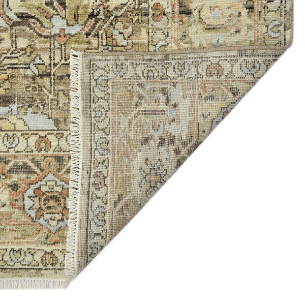 Amer Rugs Craft Classic Bordered Hand-knotted Area Rug In Rich Colors For Luxurious Comfort And Style Walnut Wool Cra40203