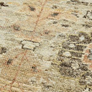 AMER Rugs Craft  CRA-4 Hand-Knotted Handmade Raw Handspun New Zealand Wool Transitional Bordered Rug Walnut 10' x 14'