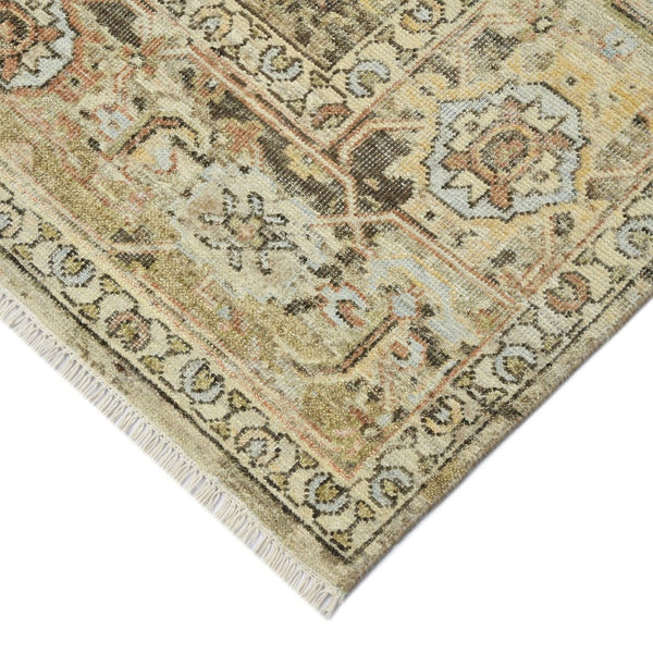 Amer Rugs Craft Classic Bordered Hand-knotted Area Rug In Rich Colors For Luxurious Comfort And Style Walnut Wool Cra40203