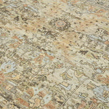 AMER Rugs Craft  CRA-4 Hand-Knotted Handmade Raw Handspun New Zealand Wool Transitional Bordered Rug Walnut 10' x 14'